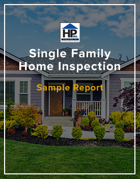Single Family Home Inspection Report Sample